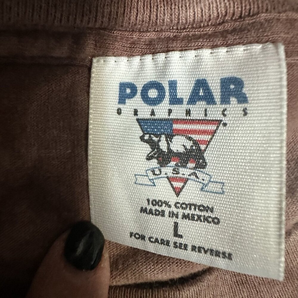 Polar Graphics USA T-Shirt Men’s Women’s Large Horses Theme Brown Tie Dye Flaw - Picture 5 of 6
